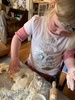Baking scones for morning tea