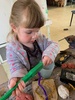 Iris joined us at playcentre today and we had lots of fun at the carpentry table!