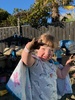 Juni discovering bubbles stick to sand!