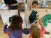Kpc: painting, playing with Maisie followed with a play date at home.