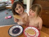 Kpc: painting, playing with Maisie followed with a play date at home.
