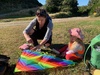 Tamariki nui kpc: Wrightâ€™s hill kite flying on parade grounds.