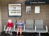 Train ride to j’ville and even the mall with Leo and Emma.