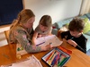 Kids drew a map of all the hideouts in the village to show the Aussie cousins, when they are next here, they also released the ladybugs. Bye Ohakune.