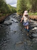 A sunny Saturday with swimming in the morning and then fire with marshmallows and more swimming in the afternoon.