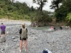 A sunny Saturday with swimming in the morning and then fire with marshmallows and more swimming in the afternoon.