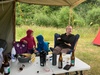 Setting up camping at Kaitoke