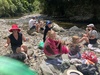 Morning swim in the river