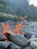 Camping fun with marshmallows