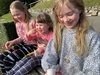 Lunch in town with daddy, lolly trading and botanical playground with roller blades…