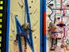 Iris’s belated clip and climb pizza party. An hour of crazy climbing followed with pizza and cake. A lovely wee group of friends.
