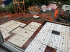 You can start to see the floor plan now! And a beautiful block wall!