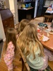 Iris’s birthday now! Loves the kiddypow game console with a few Harry Potter things, Sushi for dinner