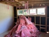 Reno day 3: gutting the two rooms, finding 2 mummified rats and bird nests to boot. Carport roof is no more.