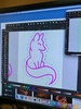 Foxy lady neon light workshop class.