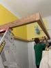 We have a double bunk! No stairs but a bunk! Girls colour choices with old rimu framing repurposed (the old state lady may not haunt us) painted the floor to clean it up a bit. Now all the finishing stuff which takes 80% of the time.