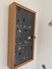 Grandads beautiful rock box for olive is finally on a wall! Looks stunning.