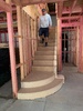 We have stairs!!! And reused our old doors.