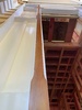 Finished the front entrance framing, Tom put the old door in for a temporary door until the old new one arrives