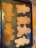 The annual Christmas gingerbread people for the girls friends. Nan kindly baked them for the kids, extra special looking gingers this time.
