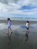 Stayed in hanmer Springs with an outside bath in the morning surrounded by forest. Lunch at new Brighton beach in Christchurch and lake Tekapo and the old stone church for a stretch before we arrived at Twizel.