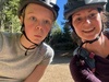 Whakarewarewa mountain bike forest. Took the kids on the kids loop,Tahi and dipper. They did so well. I managed the creek on my own.