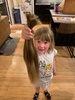 ?The great chop. Juni and iris wanted their hair cut for ages, we donated Juni’s to a wig company it was that long! She is loving the short cut.