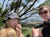 Bike ride around to 4 mile bay to our water swing and a dip. Lake was lovely, finished with a foot spa at one of the thermal streams running into the lake.