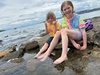 Bike ride around to 4 mile bay to our water swing and a dip. Lake was lovely, finished with a foot spa at one of the thermal streams running into the lake.