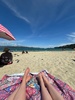 Scorching bay swim and ice cream. Bliss