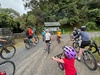 A small section of the hauraki rail trail - Waihi to waikino via train and then to the karangahake gorge and 1km tunnel. 14km return. All the girls did super well. I left them and did the last section to Waihi which was a bit more hilly with rough and smooth trails but stunning scenery.