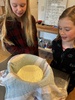 Paneer cheese making and Olive made her first macaroons! Delish!