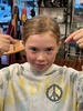 Iris had an early birthday sleepover, earring making and pizza with a few friends, cielo, Lucy and minu.
