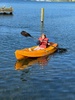 Kayaking on lake Rotoiti. Olive got the hang of it pretty quick and daddy slept while Iris paddled.