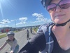 Bike into town which is so easy now! Every year they all get better in their bikes. A rock from starlight creations shop and a lovely hot water foot spa before the last pack of the house.
