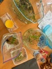 Baby tadpoles!!! A friend found them in the hundreds at the gardens so we thought we would help a few make it to frogs and pop them back. They are a delight.
