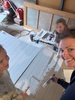 So the panel painting begins… thankfully many hands makes light work of it!