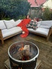 Pizza, Milli over and a fire.