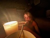 Huge thunder storm so we turned off all the lights and had yummy soup by candlelight. Felt like camping