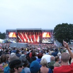 Kasabian (I think) take the stage.