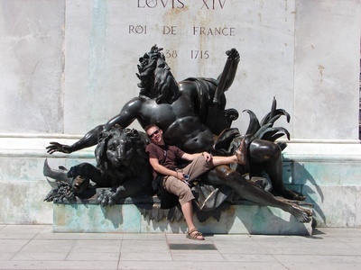 Tom and some male dude with lions