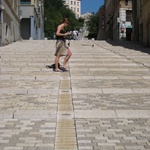 Doing the moonwalk!