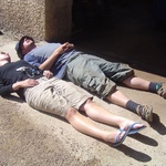 A quick nap at lunchtime.