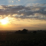 Amazing sunrise early in the morning.