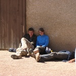 The Czechs enjoying some quiet time.