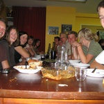 Our dinner table.