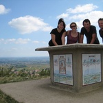 At the top of the hill with Romy and Andre