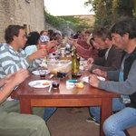 The final BBQ night dinner.