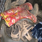 Joining Tom's sandles in the pile of unwanted ... 