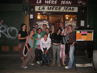 Outside the restaurant. Awesome meal.